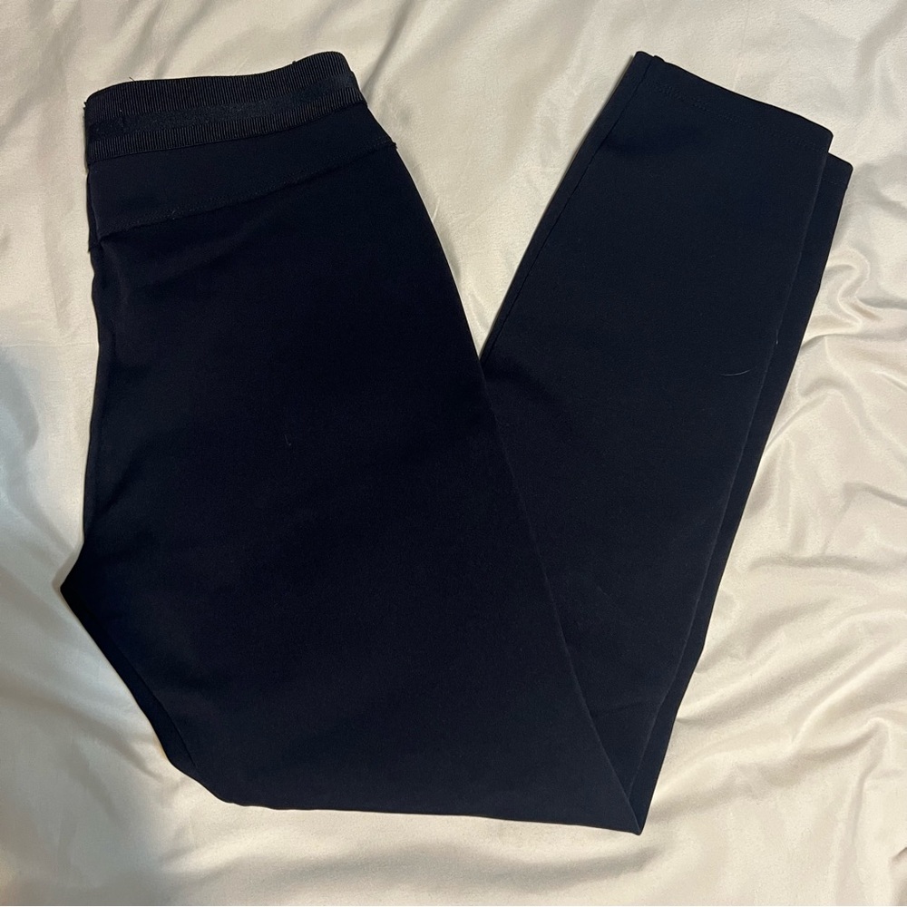 J Brand Midnight Black Leggings with Ribbon Waist Detail Size XS - Picture 5 of 11
